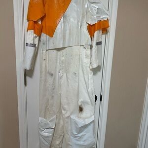 Kids Star Wars Clone Troopers White and Orange Costume Jumpsuit